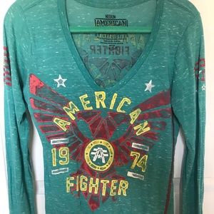 American fighter long sleeve tee